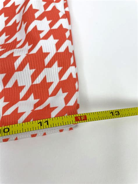 Lpa The Label Sybil Bikini In Orange Houndstooth Size Gem