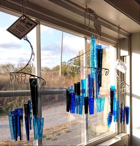 Water Glass Spiral Wind Chimes Jules Tones Etsy