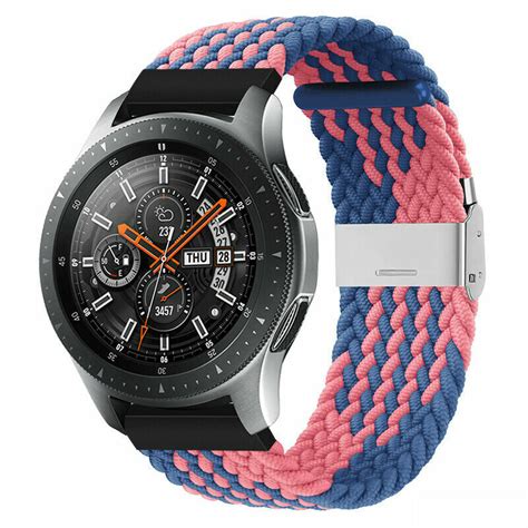 20mm Braided Nylon Watch Band Strap For Samsung Galaxy Watch 4 40 44mm