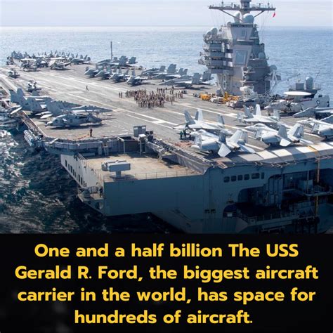 One And A Half Billion The Uss Gerald R Ford The Biggest Aircraft