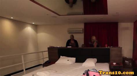 Blond Latina Tranny Beauty Behind The Scenes