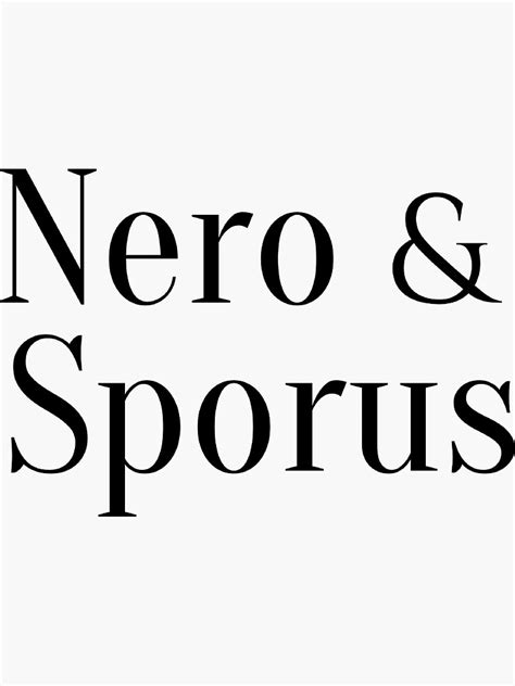 "Nero Sporus" Sticker for Sale by Legendary-stuff | Redbubble