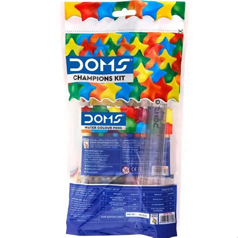 Multicolor Plastic Doms Champion Stationery Kit For School Packaging