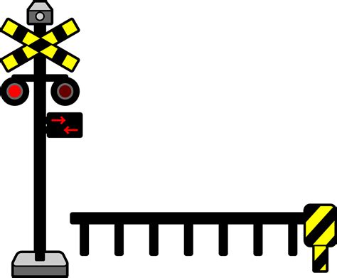 railroad crossing gates clipart  clipart library