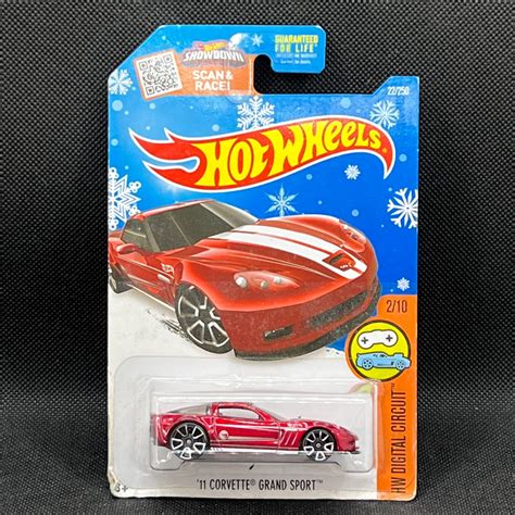 Hot Wheels Corvette Grand Sport Red Sports Car Snowflake Hobbies Toys Toys Games On Carousell