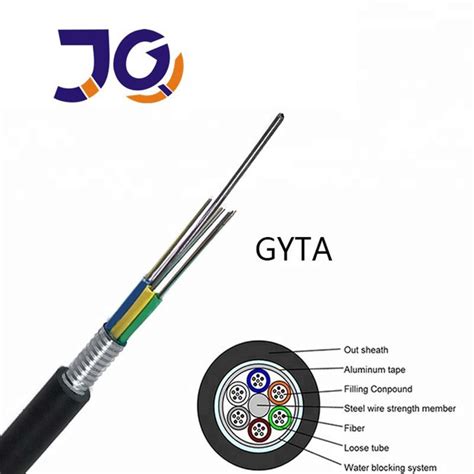 12 24 48 Core Armoured Underground Gyta G652d Fiber Optical Cable Outdoor