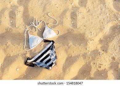 Flat Lay Picture White Yellow Bikini Stock Photo Shutterstock