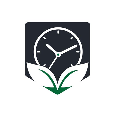 nature time vector logo design template energy time  diet time logo