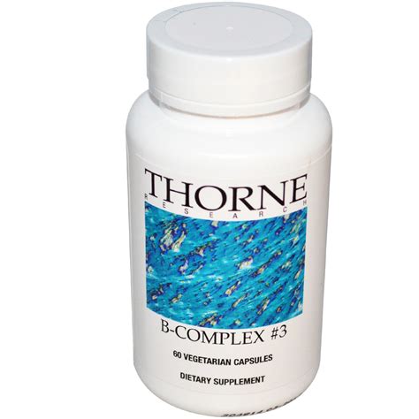 Thorne Research, B-Complex #3, 60 Veggie Caps - iHerb