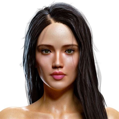 Sexy Realistic Detailed Girl Nude With Tattoos Rose 3D TurboSquid 2118015