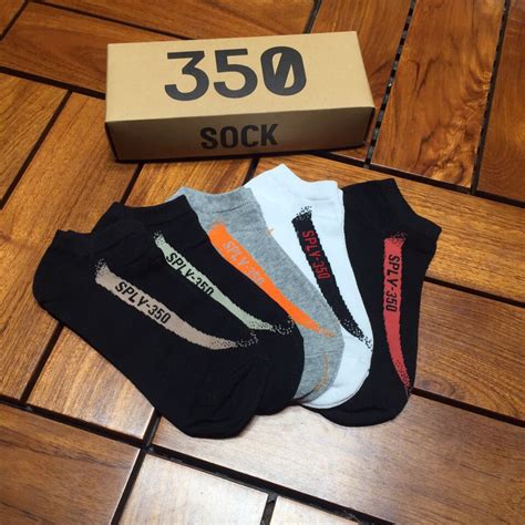 Custom Yeezy 350 V2 Socks Custom Low Cut 5pairs 5color Pack Box Limited