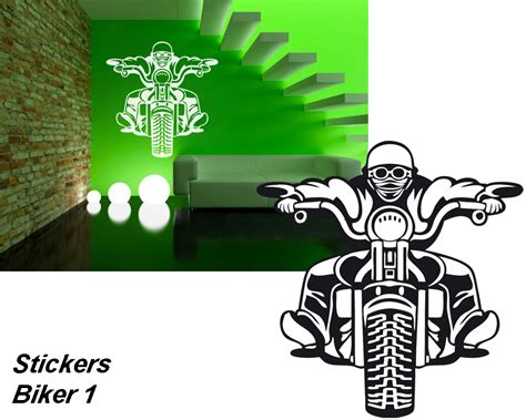 Stickers moto Biker 01 - Sport/Moto - Destock-Stickers