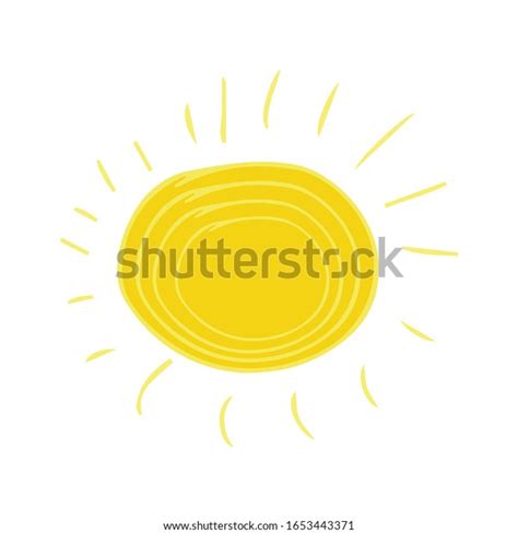 Sun Yellow Sunrise Symbols Nature Vector Stock Vector Royalty Free