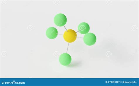 Phosphorus Pentachloride Molecule 3d Molecular Structure Ball And