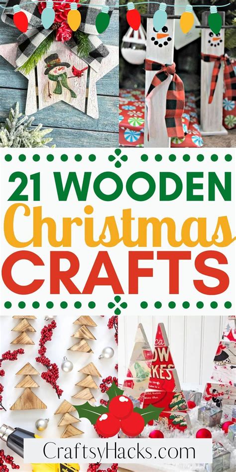 21 Wooden Christmas Crafts | Wooden christmas crafts, Christmas crafts ...
