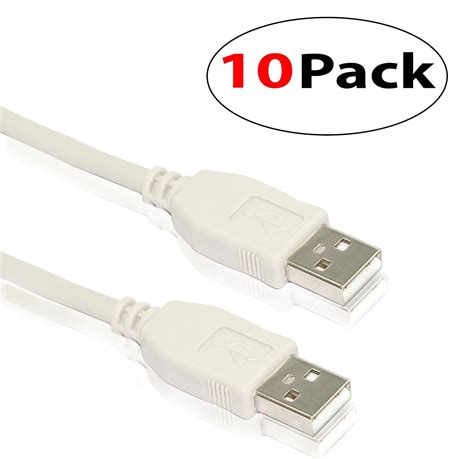 Amazon SaiTech IT 10 Pack USB 2 0 Cable A Male To A Male For