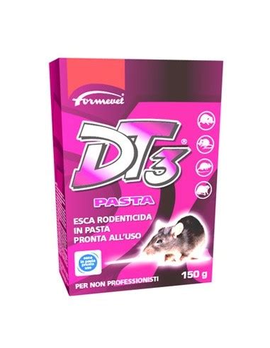 Dt3 Pasta Esca Rodenticida Pronta All Uso 150 G