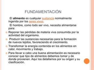 Los Alimentos PPT