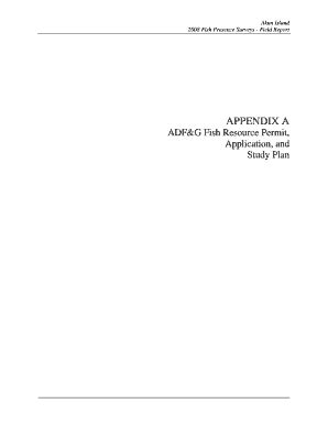 Fillable Online Adfg Alaska Sf F Cr Appendices Pdf State Of