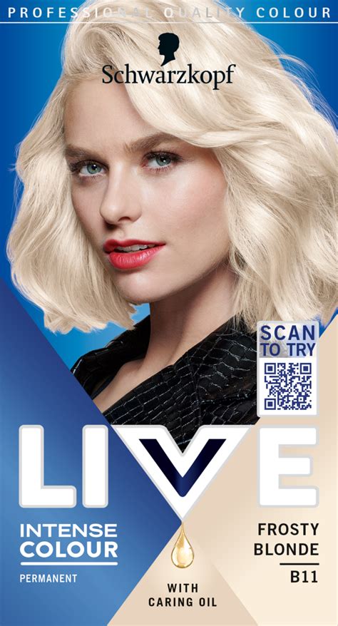 SCHWARZKOPF LIVE Intense Colour farba do włosów trwała nr B11 Frosty Blonde 1 szt