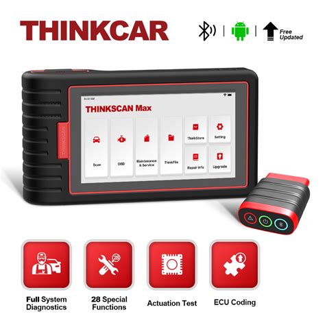 ThinkCar ThinkScan Max Full Systems OBD2 Diagnostic Scanner 28 Reset ...