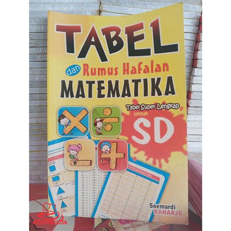 Jual Tabel Rumus Hafalan Matematika Sd Indonesia Shopee Indonesia