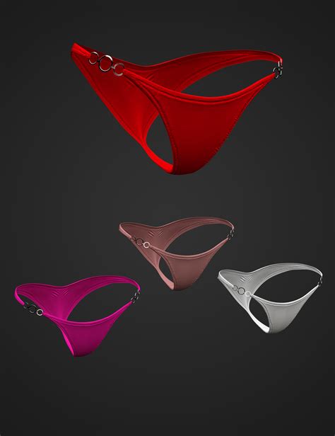 X Fashion Rings Bikini Bottoms For Genesis 8 And 8 1 Females Daz 3D