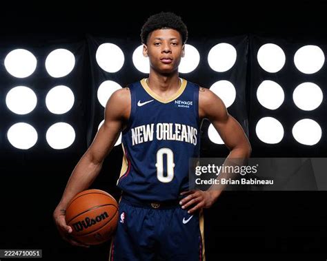 Jeremiah Fears of the New Orleans Pelicans poses for a portrait... News ...
