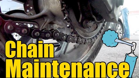 How To Clean And Lubricate Your Motorcycle Chain With No Center Stand Youtube