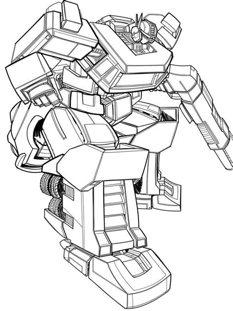 Desenhos De Optimus Prime Para Colorir E Imprimir Colorironline