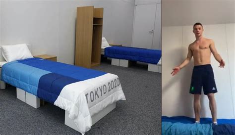 Gymnast Tests Out Olympics Anti Sex Cardboard Bed Frame OutKick