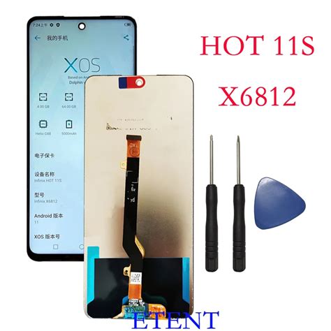 Дисплей для Infinix Hot 11s X6812 LCD дисплей кодирующий преобразователь сенсорного экрана в
