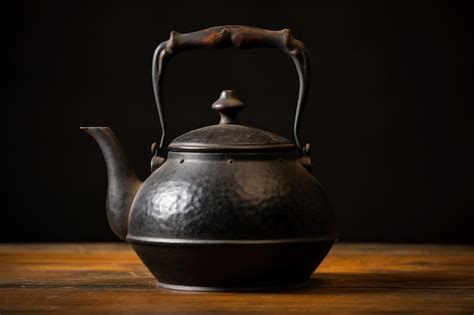 premium ai image classic black pot