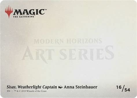 Sisay Weatherlight Captain Art Series 16 Art Series Modern Hori