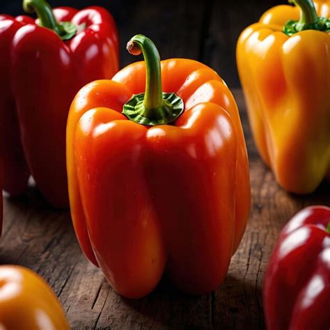 Premium Photo Bell Pepper Capsicum Sweet Pepper Fresh Raw Organic