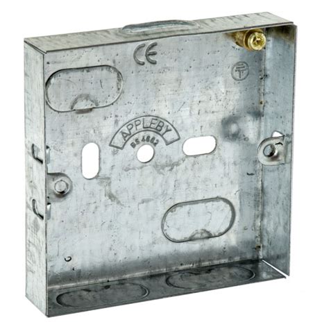 Appleby Flush Metal Back Box 1 Gang 16mm