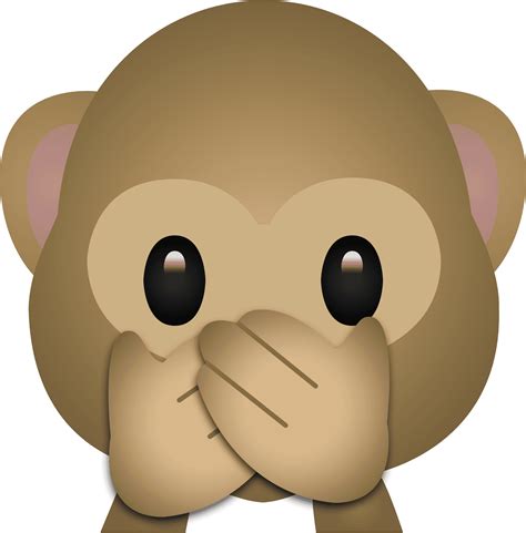 Download Silent_ Monkey_ Emoji | Wallpapers.com
