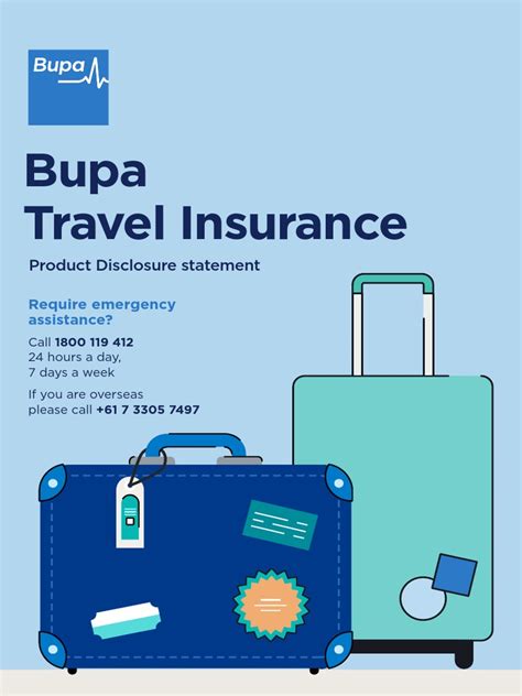 bupa travel insurance pds overview  insurance travel visa