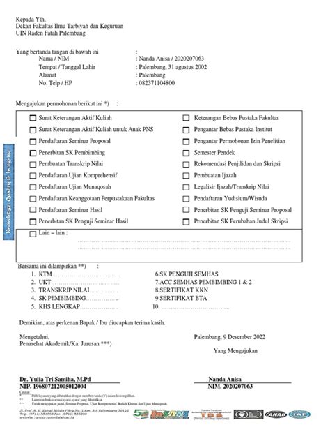 Form Pengajuan Pdf