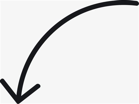 Curved Arrow Png Transparent