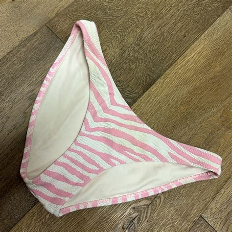 This Is A Pink Stripped Tiger Print Bikini From Trian Gem