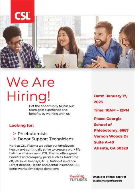 New medical staff will soon join the CSL plasma marbach rd team 17