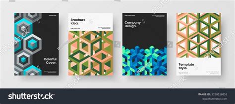 modern placard vector design template bundle stock vector royalty