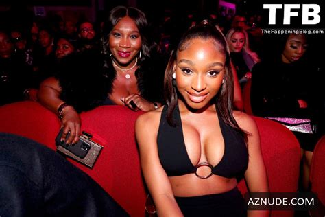 Normani Sexy Seen Showing Off Her Hot Cleavage In A Black Gown At The BET Soul Train Awards In