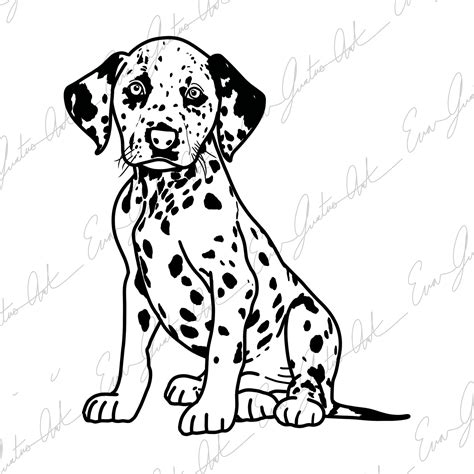 PRINTABLE Dalmatian Puppy Coloring Page for Kids (PDF File Download) - Etsy