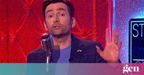 Doctor Who Star David Tennant Wears Non Binary Pride Badge In Welcome