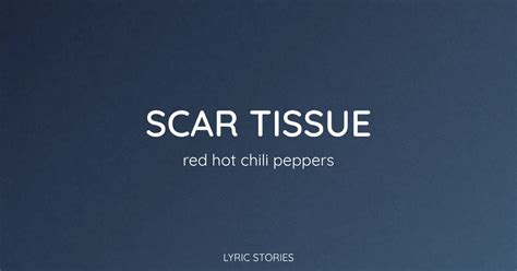 Scar Tissue Lyrics Meaning Red Hot Chili Peppers Hit Song