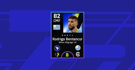 Rodrigo Bentancur EFootball 2022 Stats