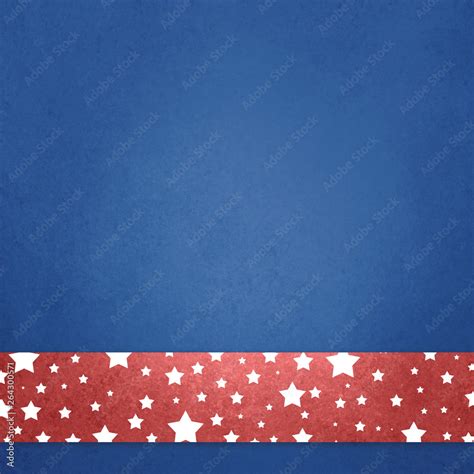 Red White And Blue Patriotic Background With White Stars On Red Stripe