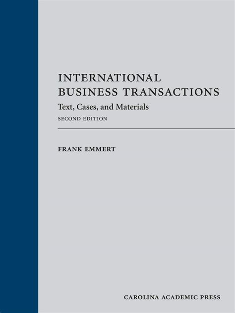 International Commercial Litigation Text Cases An 8